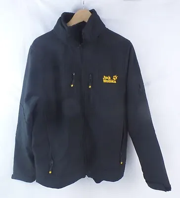 Buy Mens Jacks Wolfskin Softshell Jacket Size S Small Black Smart Polyester Jacket • 16£