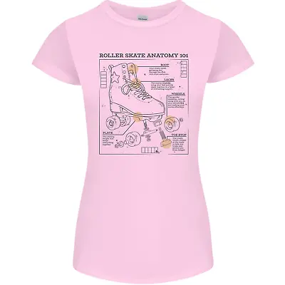 Buy Roller Skating Boot Blueprint Womens Petite Cut T-Shirt • 8.75£