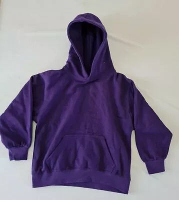 Buy Boys Hoodie Wrap Age 7-8 Long Sleeve Pockets Purple 7834 • 13.20£