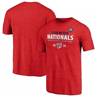 Buy Washington Nationals 'Year Of The Nationals' XL T Shirt - Red - MLB Official • 15.99£
