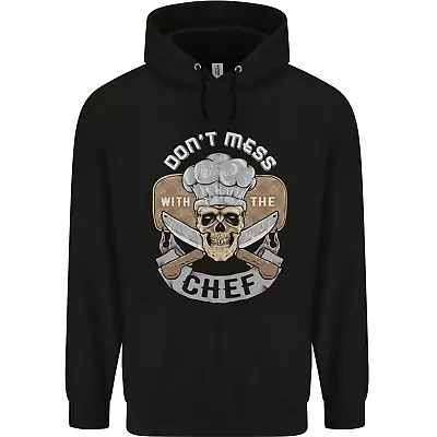 Buy Dont Mess With The Chef Cooking Skull Mens 80% Cotton Hoodie • 24.99£