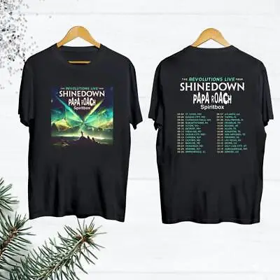 Buy The Revolutions Live Tour Shinedown Papa Roach Spiritbox Shirt,Shinedown Concert • 33.12£