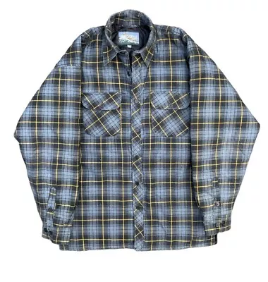 Buy Chequered Insulated Over-shirt, Jacket, 3XL , Minimalistic Mens • 21.99£