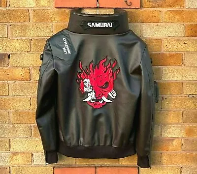 Buy Men's Gaming Cyberpunk 2077 Leather Jacket Cosplay Costume • 119.99£