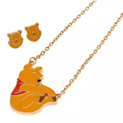 Buy Winnie The Pooh Fashion Jewellery Necklace & Earring Set • 16.05£