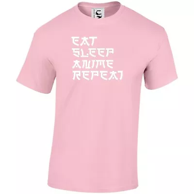 Buy Eat Sleep Anime Repeat T-shirt Japanese Anime Gift All Sizes Adults & Kids • 9.99£