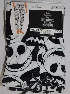 Buy The Nightmare Before Christmas Womens Sleep Jogger 2X Or 3X Jack Skellington • 14.94£