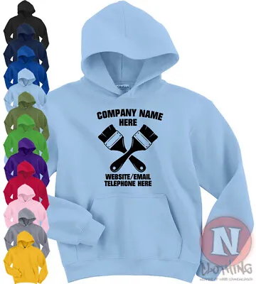 Buy Decorator & Painter Custom Hoodie Hooded Sweatshirt Personalize Company Workwear • 23.99£