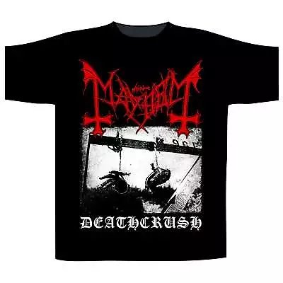 Buy Mayhem - Deathcrush Black Band T-Shirt Official Merch • 21.50£