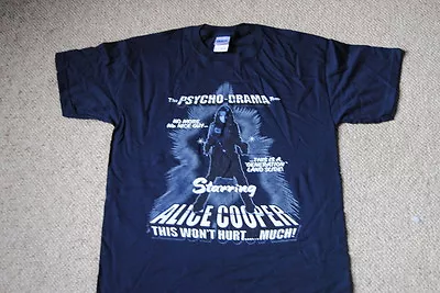 Buy Alice Cooper Psycho Drama Tour T Shirt New Official Rare No More Mr Nice Guy  • 10.99£