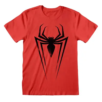 Buy Marvel Comics Spider-Man Black Spider Symbol T-Shirt - Officially Licensed Merch • 14.99£