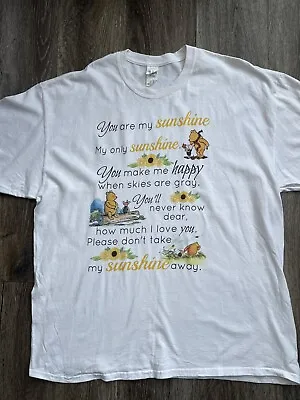 Buy Winnie The Pooh Print 90s Tshirt Size 2XL • 25£