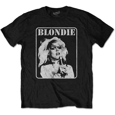 Buy Blondie Debbie Harry Mic Pose 1 Parallel Lines Official Tee T-Shirt Mens • 15.99£
