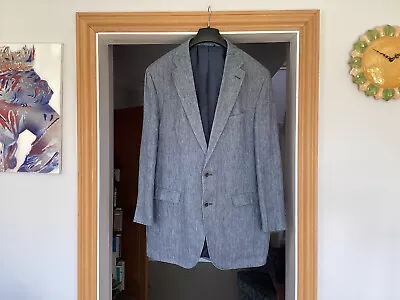 Buy Man’s Blue Linen Jacket 44” R  • 18£