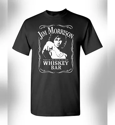 Buy Jim Morrison Whiskey Bar T-Shirt The Doors Legendary Rock Band Break On Through  • 12.48£
