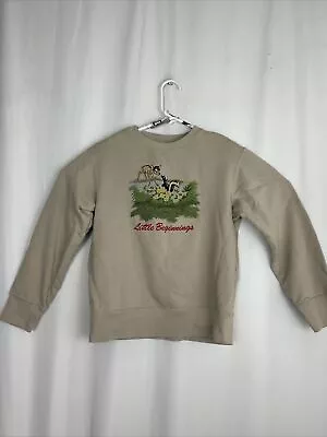 Buy Uniqlo Kids Size 13 Pullover Sweatshirt Beige Bambi Graphic Little Beginnings  • 11.81£