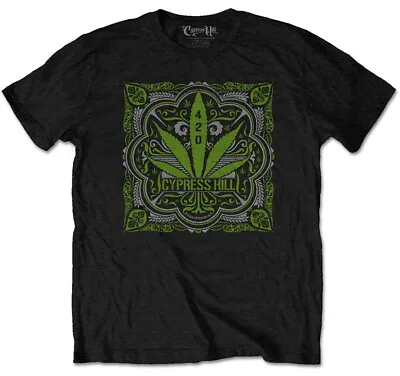 Buy Cypress Hill 420 Leaf Black T-Shirt NEW OFFICIAL • 15.19£