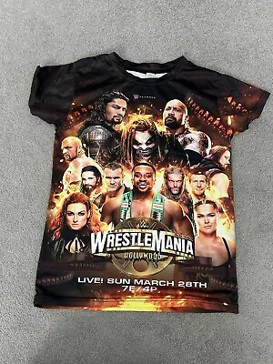 Buy WWE Wrestlemania Tshirt Boys 140cm 10 Years • 2£
