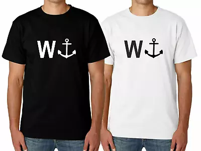 Buy Men's W ANCHOR WANKER Tshirt Funny Slogan T Shirt Short Sleeve Gift Idea Prank • 9.99£
