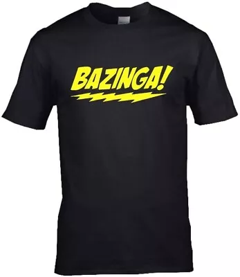 Buy Big Bang's Sheldon Cooper's 'Bazinga' Catchphrase  Premium Ring-spun T-shirt • 14.99£