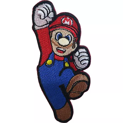 Buy Mario Patch Iron Sew On Embroidered Badge Super Mario Bros Nintendo Video Game • 2.79£
