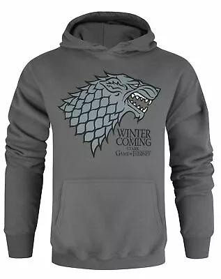 Buy Game Of Thrones Stark Winter Is Coming Charcoal Unisex Hoodie • 34.99£