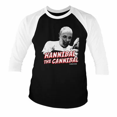 Buy Licensed Silence Of The Lambs - Hannibal The Cannibal 3/4 Sleeve T-Shirt S-XXL • 24.12£