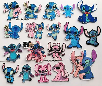 Buy Lilo And Stitch Patches  2024 New Patches Badges Iron On Sew On • 2.78£