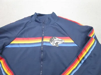 Buy Star Wars Jacket Womens XL Blue Rainbow Stripe Her Universe Kessel Track Coat • 36.93£