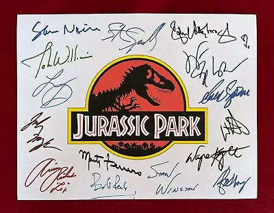 Buy Jurassic Park Title Card Cast-Signed- 8.5 X 11- Autograph Reprints • 9.60£