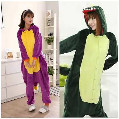Buy Dragon Unisex Adult Animal Pajamas Cosplay Fancy Costume Sleepwear Jumpsuit KF • 19.69£