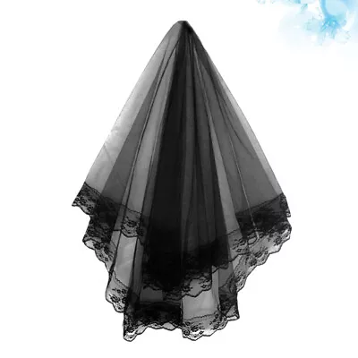 Buy Lace Bridal Veil Wedding Jackets For Bride Hair Accessories Halloween • 6.88£