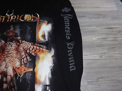 Buy Satyricon Nemesis LS Shirt Black Metal Necromantia Limbonic Art • 46.33£