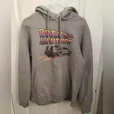 Buy Universal City Studios Back To The Future Grey Sweater Hoodie Vintage Size M • 46.30£