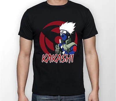 Buy Naruto Kakashi Sharingan Anime Manga Unisex Tshirt T-Shirt Tee ALL SIZES • 17£