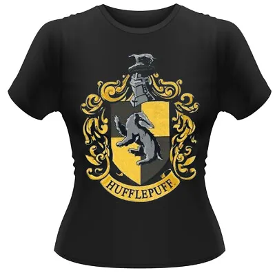 Buy Harry Potter Hufflepuff Womens Fitted T-Shirt OFFICIAL • 10.59£