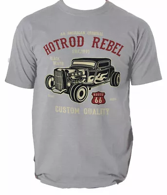 Buy Hot Rod Rebel T Shirt Car Muscle American S-3XL  • 15.99£
