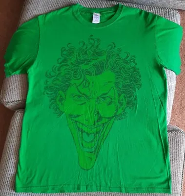Buy Batman Joker T Shirt DC Comics Green Size L • 6£