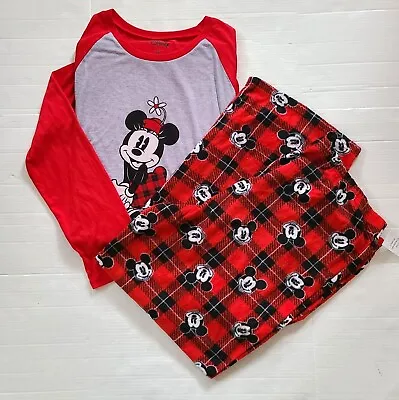 Buy Disney Minnie Mouse Mom Holiday Family 2-piece Pajama Set Size 2XL • 25.57£