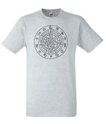 Buy The Pagan Protector Wicca Wiccan Witchcraft Design Mens Grey T Shirt • 11.95£