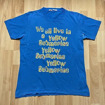 Buy UT Uniqlo The Beatles Yellow Submarine T Shirt Blue Size Small • 11.99£
