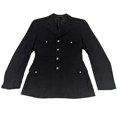 Buy Greater Manchester Police Met Policeman Officer's Black Dress Uniform Jacket 80s • 6.50£