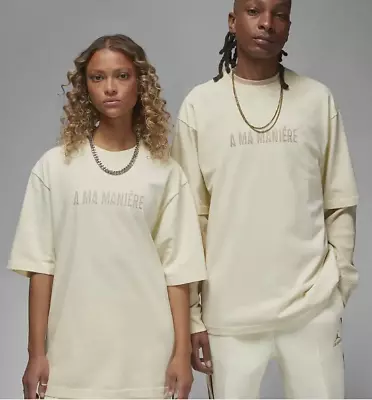 Buy Jordan X A Ma Maniere T-Shirt - Coconut Milk - Size EXTRA SMALL • 60£