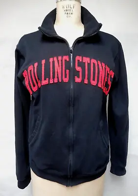 Buy Authentic Rolling Stone Women's Black Sweatshirt Zip Front Jacket Size M EUC • 37.80£