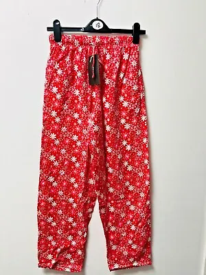 Buy Ladies Cotton Pyjama Bottoms Womens Lounge  Flowery Print Nightwear Size 8 To 18 • 6.99£