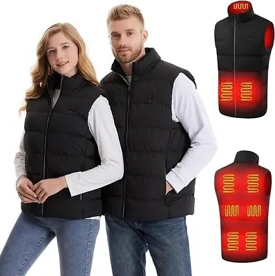 Buy Warm Heated Vest For Men Gilet Electric Puffer Jacket Battery Not Included USB • 16.99£