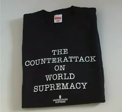Buy SS18 Supreme X Undercover X Public Enemy Counterattack Black L/S Tee L Large  • 100£