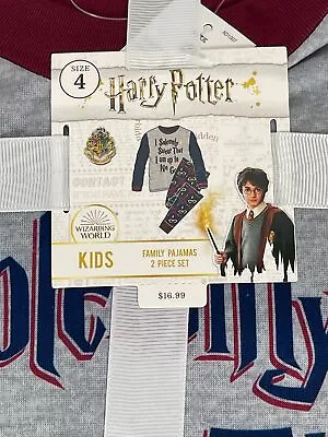 Buy Harry Potter Christmas Holiday Pajamas Kids Boys Size 4 • 6.43£