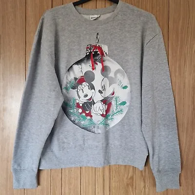 Buy Disney Mickey Mouse Minnie Mouse Christmas Sweatshirt Jumper Size 20 Worn Once • 15£