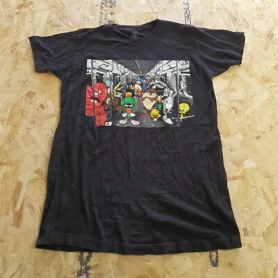 Buy Looney Tunes Graphic T Shirt Black Adult Small S Mens Summer • 11.99£